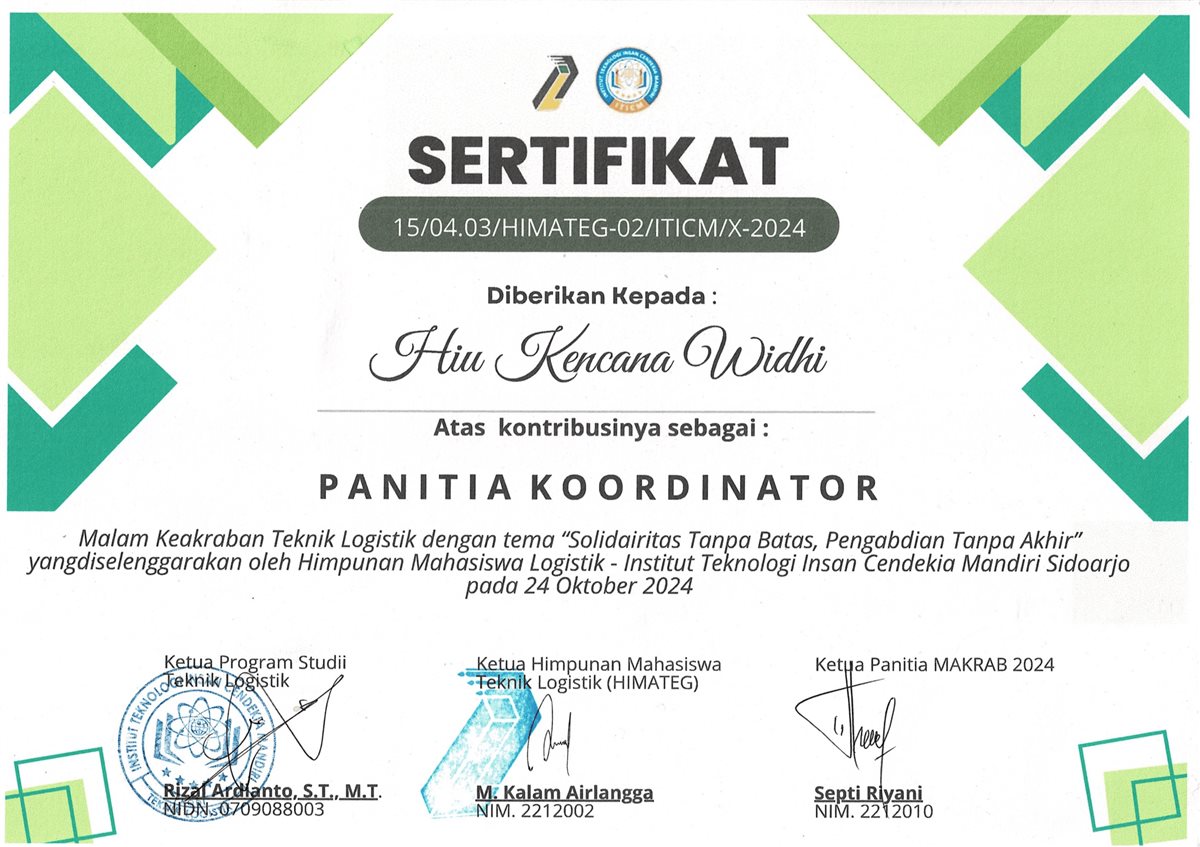 Kordinator Makrab Teklog ITICM